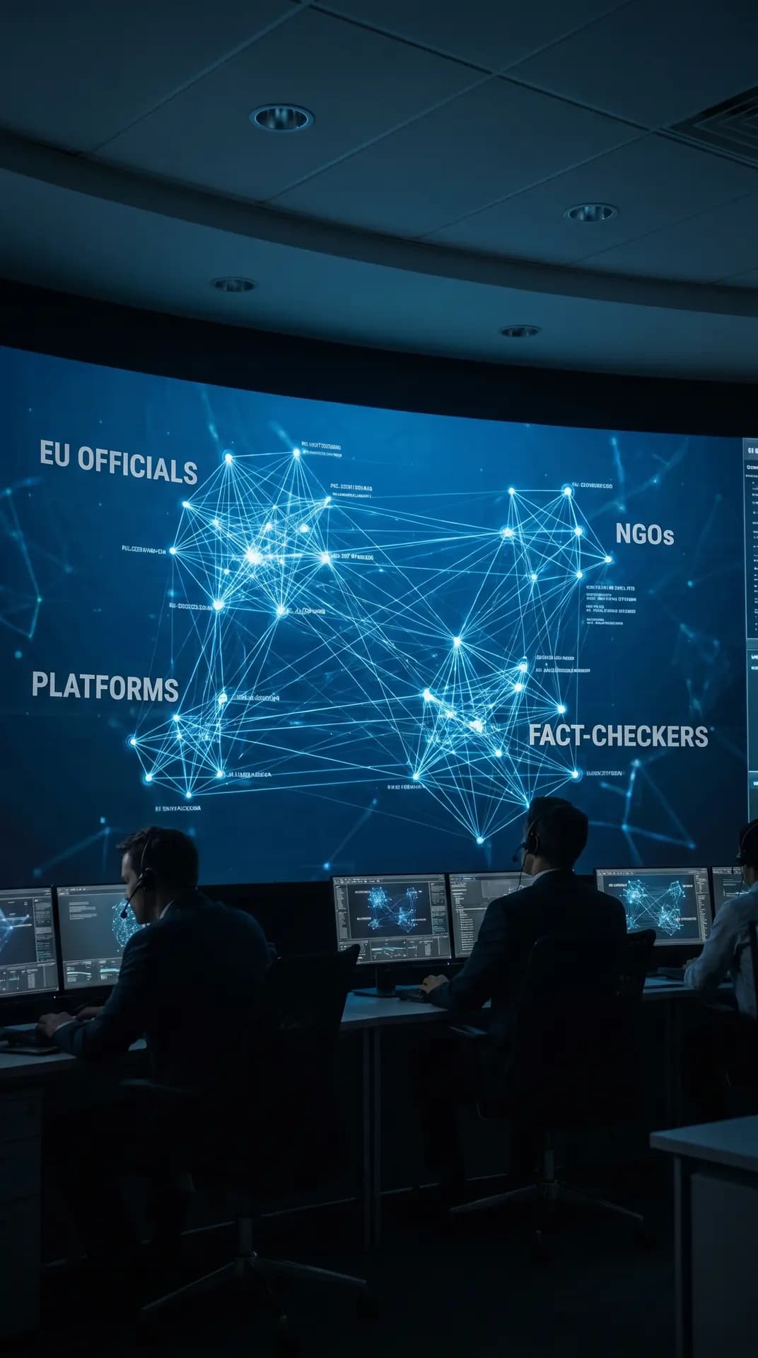 EU-Behörden, NGOs, Plattformen und Fact-Checker als Netzwerk